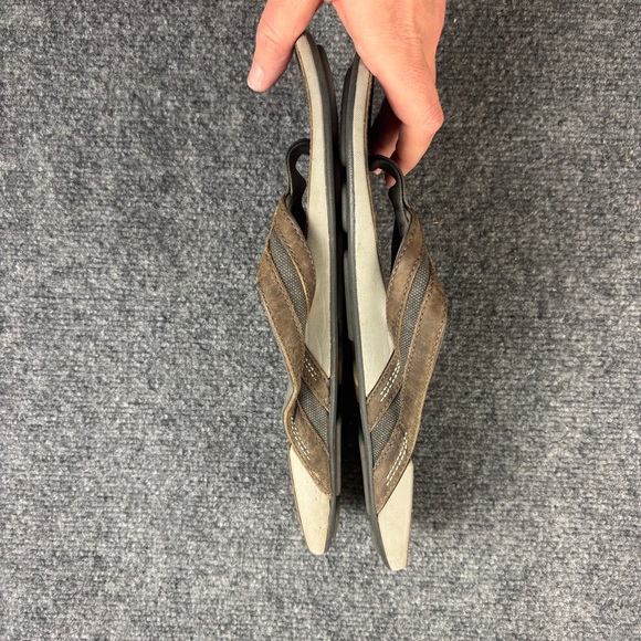 OLUKAI Men’s Brown Leather Ikoi Sandals Flip Flops size: 11 - Picture 7 of 7